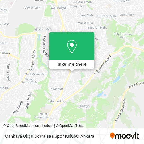 Çankaya Okçuluk İhtisas Spor Kulübü map