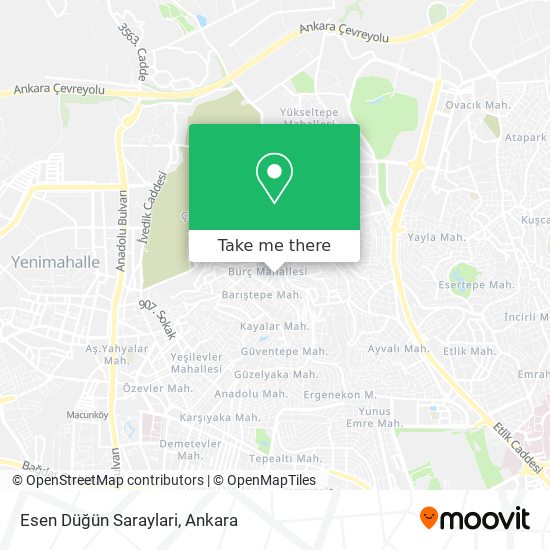 Esen Düğün Saraylari map