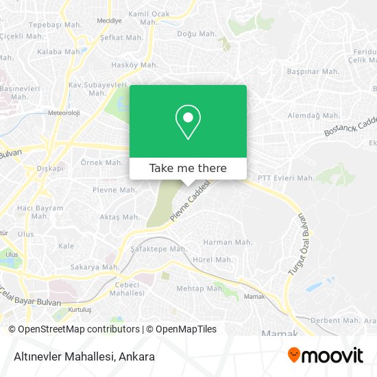 Altınevler Mahallesi map