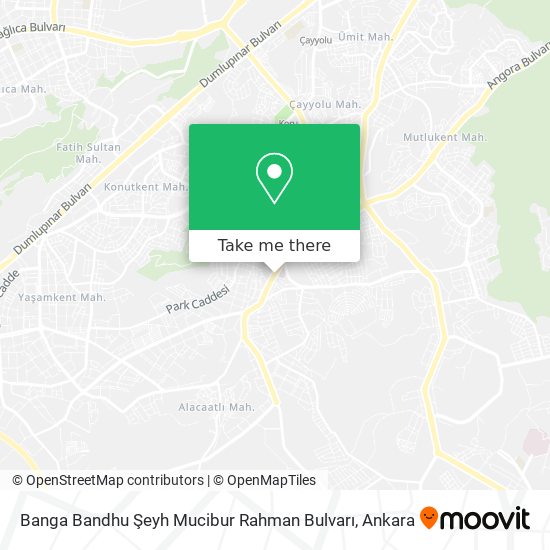 Banga Bandhu Şeyh Mucibur Rahman Bulvarı map