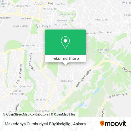 Makedonya Cumhuriyeti Büyükelçiligi map