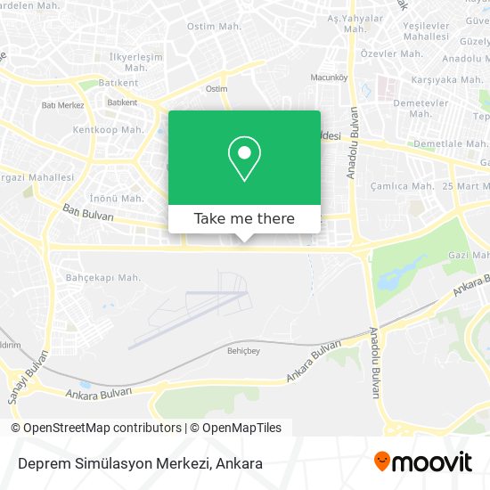 Deprem Simülasyon Merkezi map