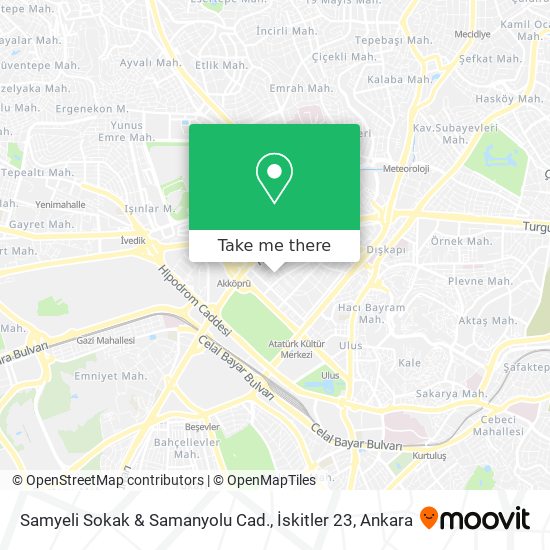 Samyeli Sokak & Samanyolu Cad., İskitler 23 map