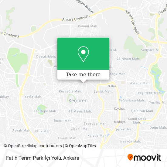 Fatih Terim Park İçi Yolu map