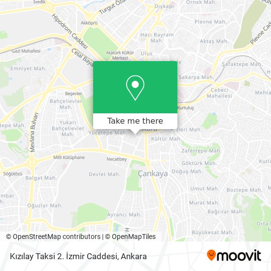 Kızılay Taksi 2. İzmir Caddesi map