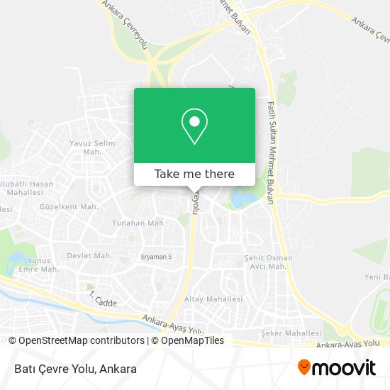 Batı Çevre Yolu map