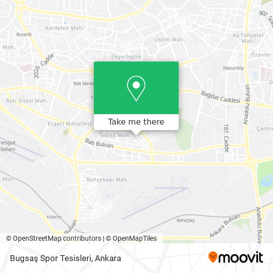 Bugsaş Spor Tesisleri map