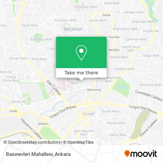 Basınevleri Mahallesi map