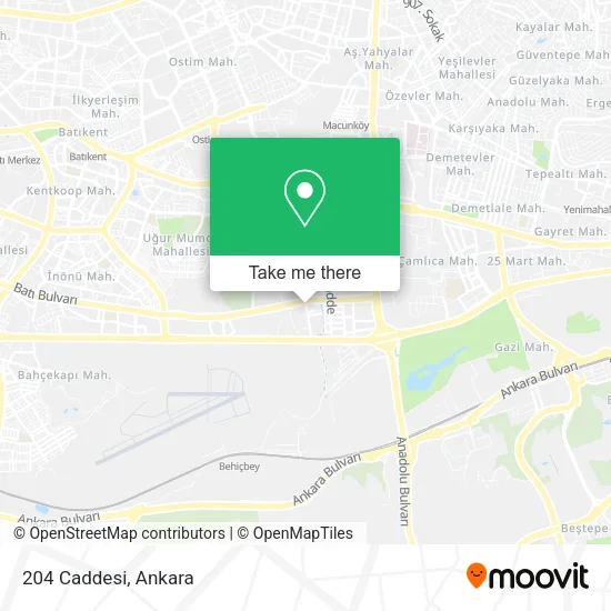 204 Caddesi map