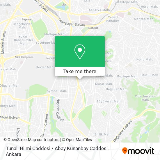 Tunalı Hilmi Caddesi / Abay Kunanbay Caddesi map