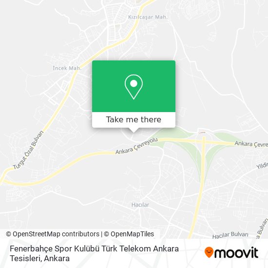 Fenerbahçe Spor Kulübü Türk Telekom Ankara Tesisleri map