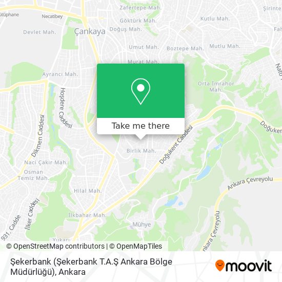 Şekerbank (Şekerbank T.A.Ş Ankara Bölge Müdürlüğü) map