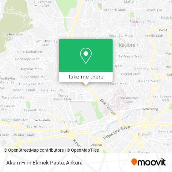 Akum Fırın Ekmek Pasta map