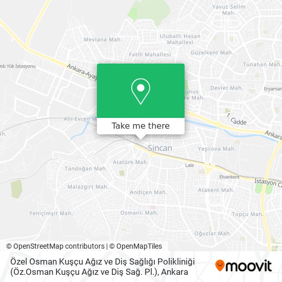 Özel Osman Kuşçu Ağız ve Diş Sağlığı Polikliniği (Öz.Osman Kuşçu Ağız ve Diş Sağ. Pl.) map