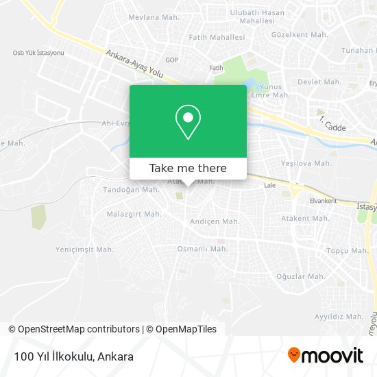 100 Yıl İlkokulu map
