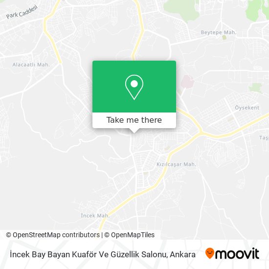 İncek Bay Bayan Kuaför Ve Güzellik Salonu map