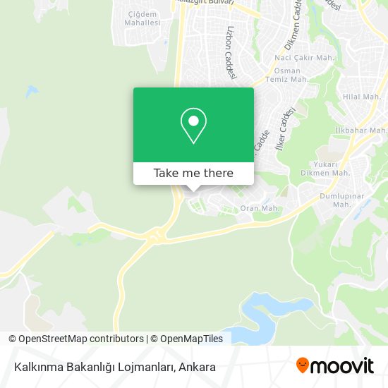 Kalkınma Bakanlığı Lojmanları map