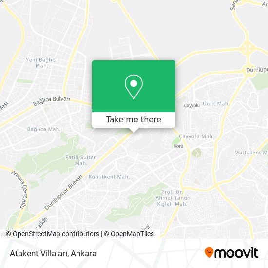 Atakent Villaları map