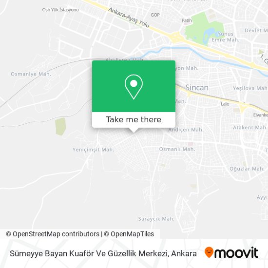 Sümeyye Bayan Kuaför Ve Güzellik Merkezi map