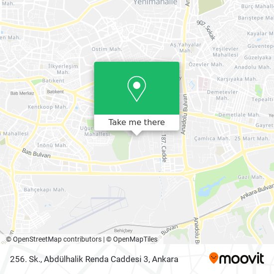 256. Sk., Abdülhalik Renda Caddesi 3 map