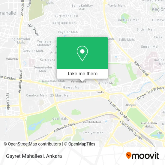 Gayret Mahallesi map