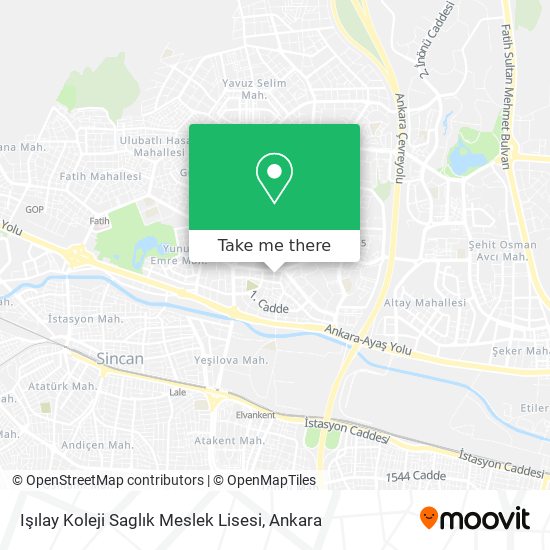 Işılay Koleji Saglık Meslek Lisesi map