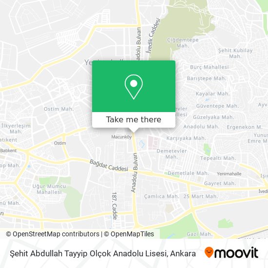 Şehit Abdullah Tayyip Olçok Anadolu Lisesi map