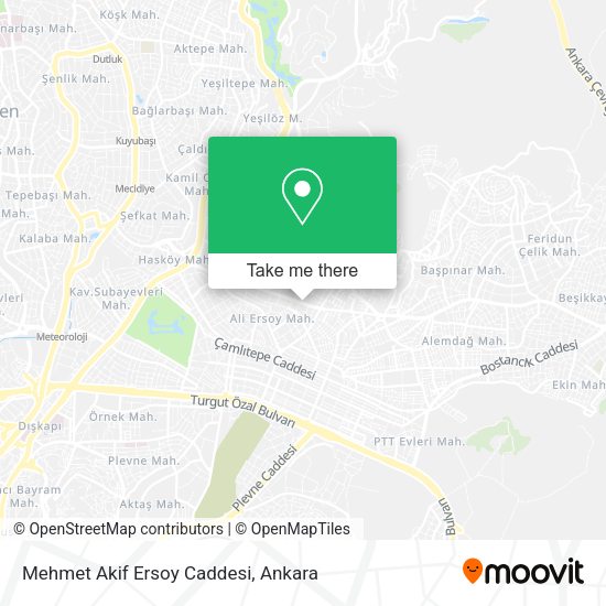 Mehmet Akif Ersoy Caddesi map