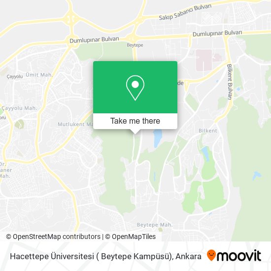 Hacettepe Üniversitesi ( Beytepe Kampüsü) map