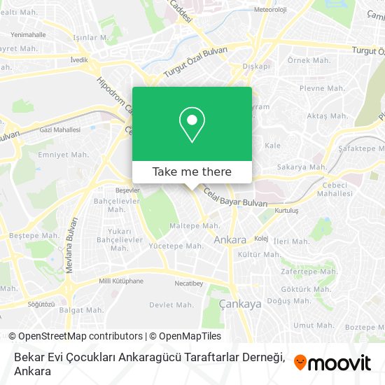 Bekar Evi Çocukları Ankaragücü Taraftarlar Derneği map