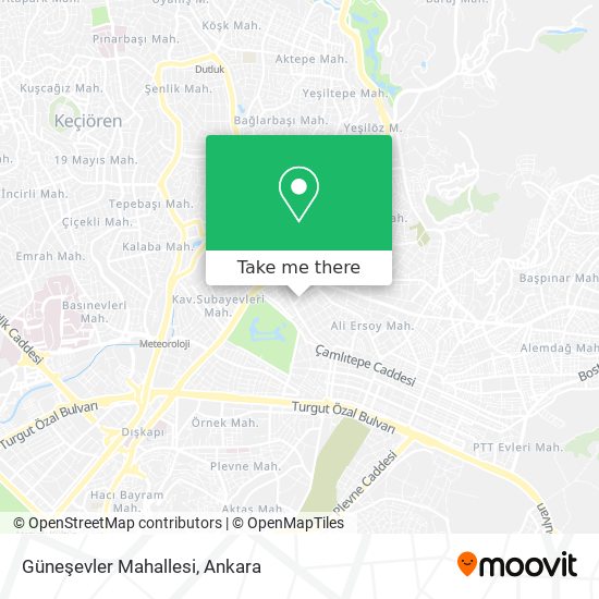 Güneşevler Mahallesi map