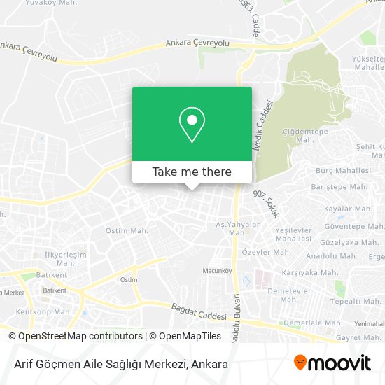 Arif Göçmen Aile Sağlığı Merkezi map
