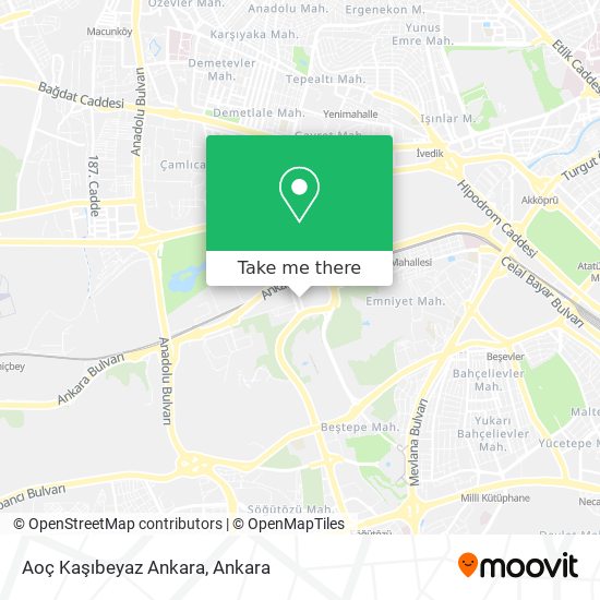 Aoç Kaşıbeyaz Ankara map