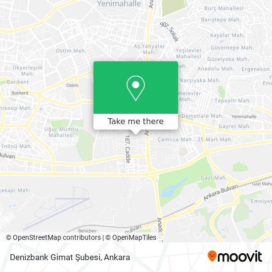Denizbank Gimat Şubesi map