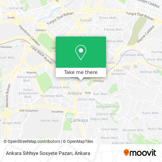 Ankara Sıhhıye Sosyete Pazarı map