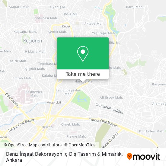 Deniz İnşaat Dekorasyon İç-Dış Tasarım & Mimarlık map