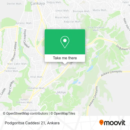 Podgoritsa Caddesi 21 map