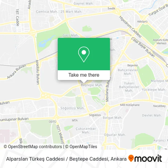 Alparslan Türkeş Caddesi / Beştepe Caddesi map