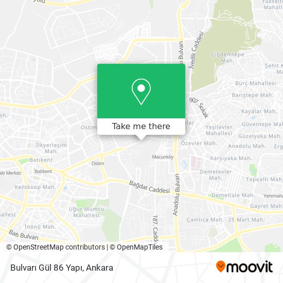 Bulvarı Gül 86 Yapı map
