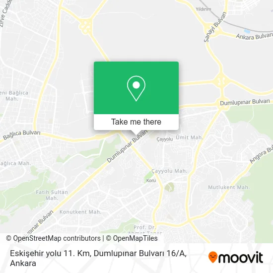 Eskişehir yolu 11. Km, Dumlupınar Bulvarı 16 / A map
