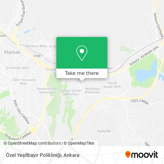Özel Yeşilbayır Polikliniği map