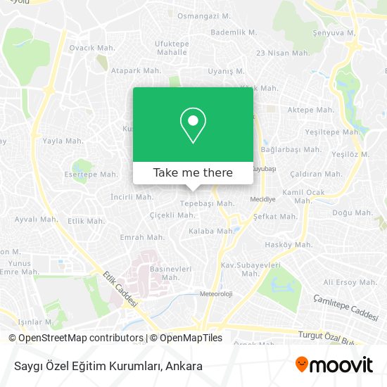 Saygı Özel Eğitim Kurumları map