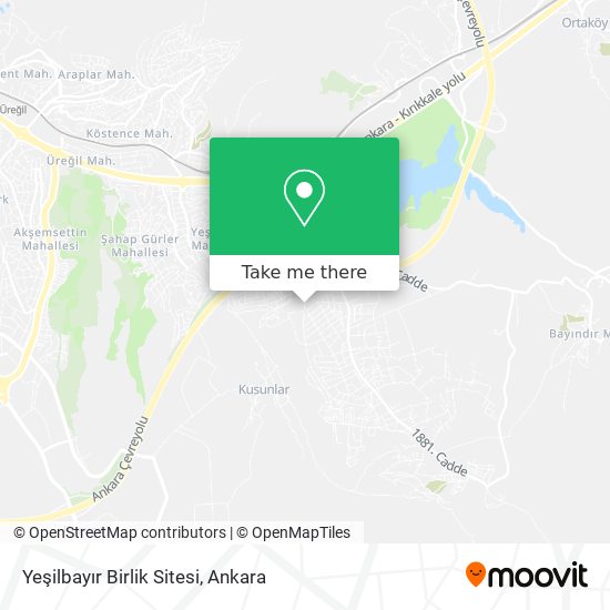 Yeşilbayır Birlik Sitesi map