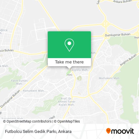 Futbolcu Selim Gedik Parkı map