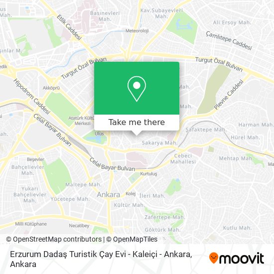 Erzurum Dadaş Turistik Çay Evi - Kaleiçi - Ankara map