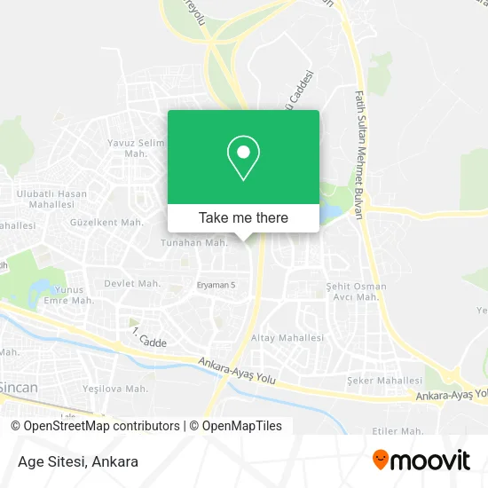 Age Sitesi map