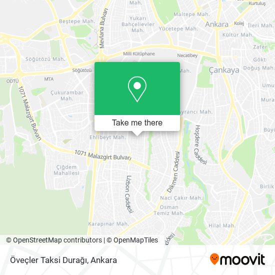 Öveçler Taksi Durağı map