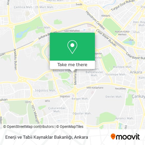 Enerji ve Tabii Kaynaklar Bakanlığı map