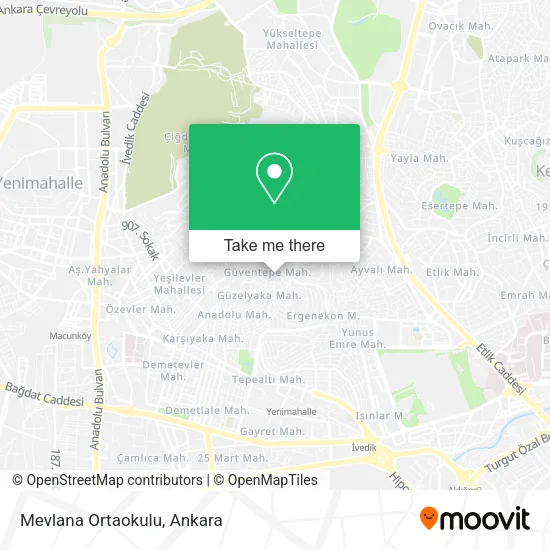 Mevlana Ortaokulu map