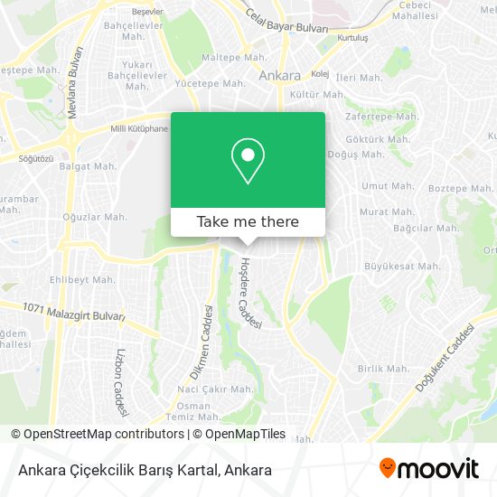 Ankara Çiçekcilik Barış Kartal map